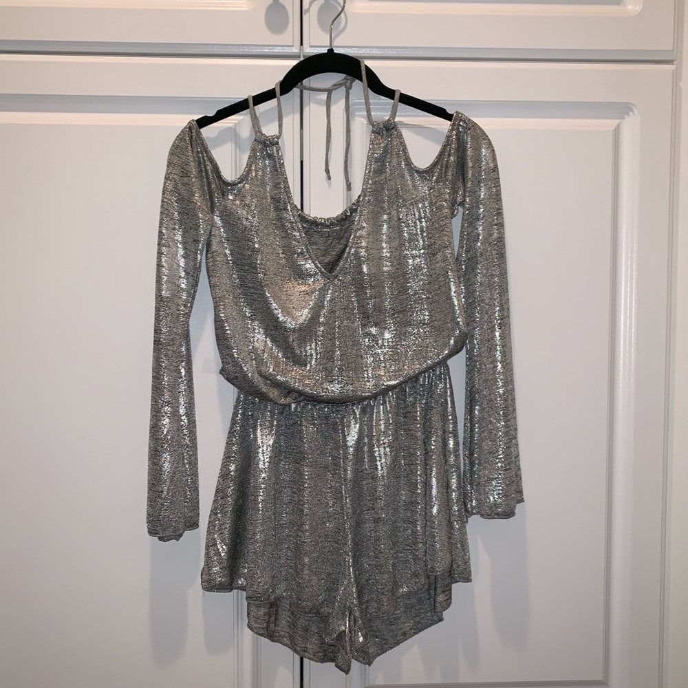Metallic Cocktail Romper